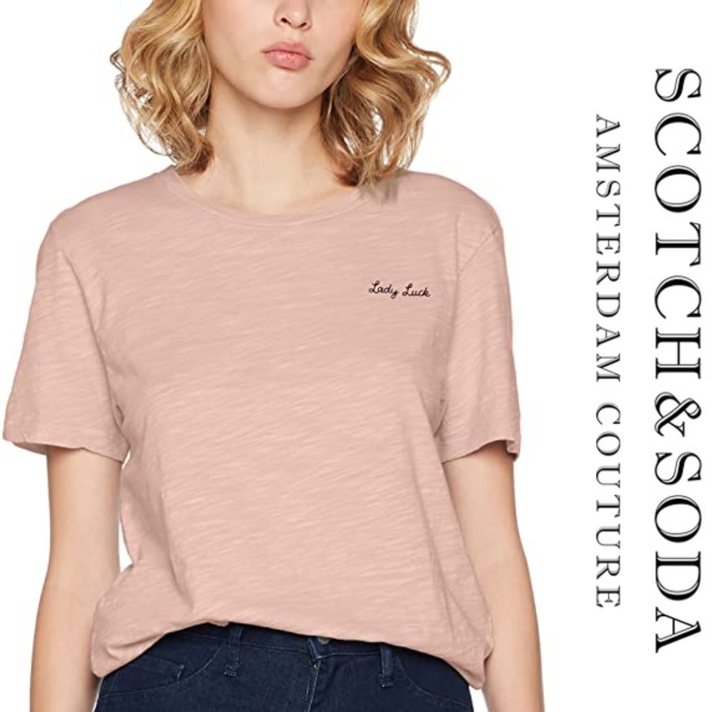 SCOTCH & SODA. Pink Lady Luck Tee.